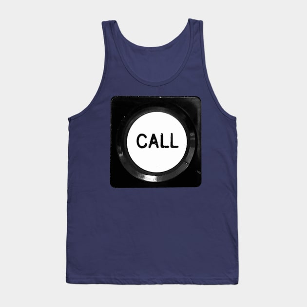 Retro Elevator Call Button, Press to Call Tank Top by badlydrawnbabe